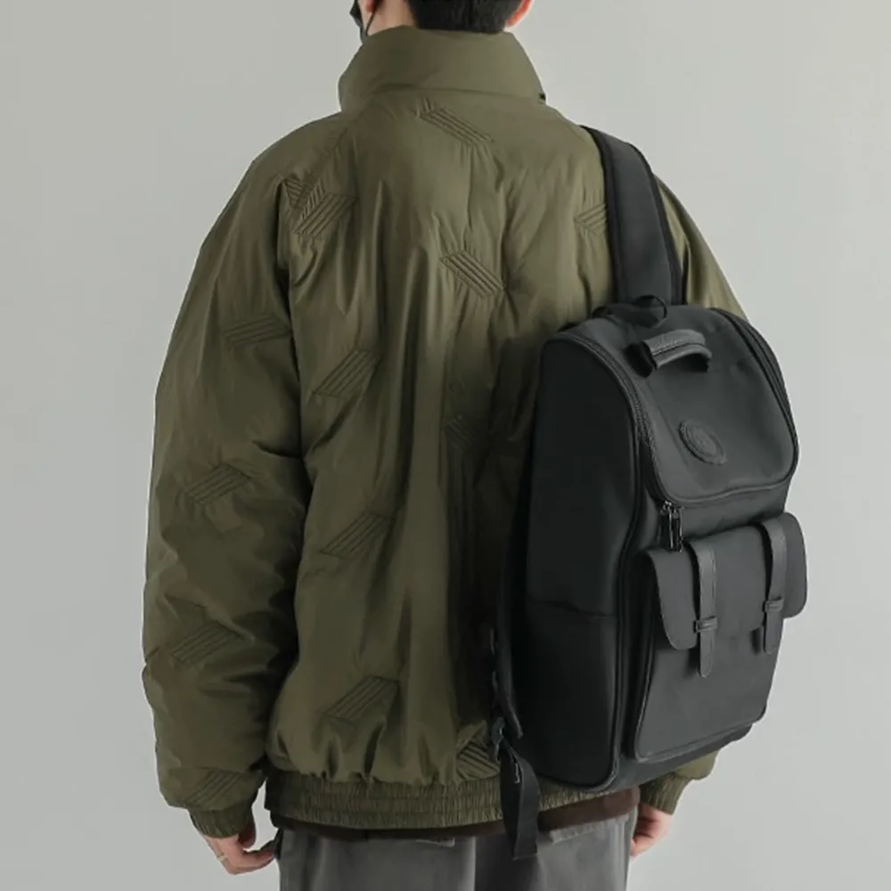 Pressed Line Printing Solid Color Coat