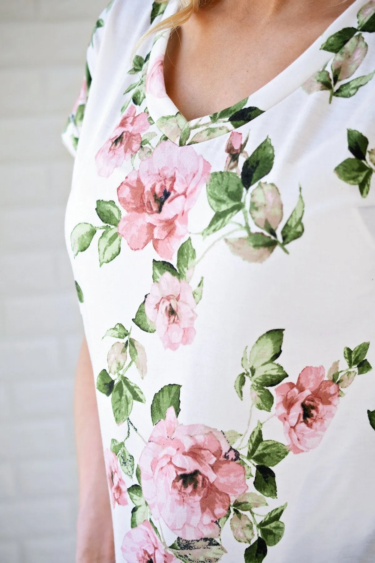 Pretty Things Ivory Floral Top