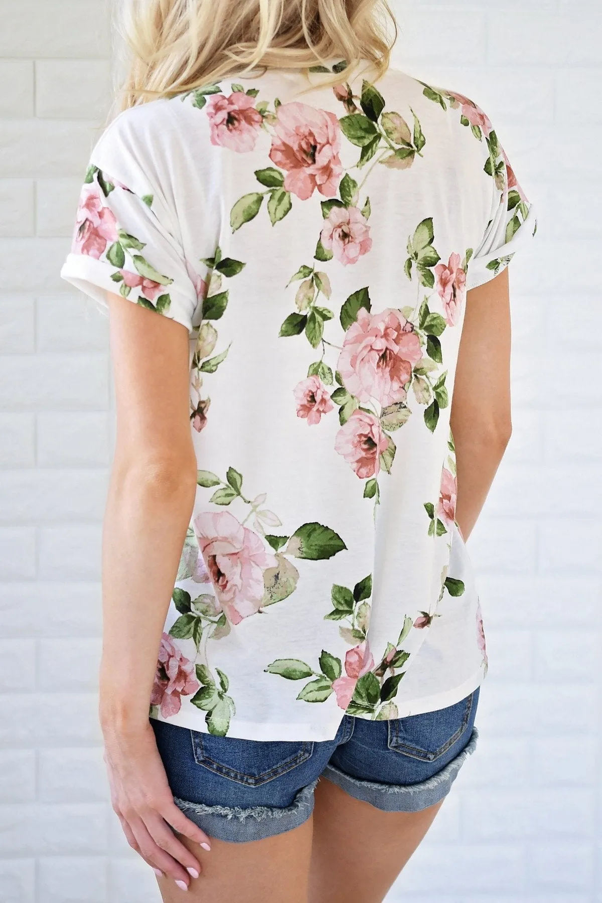 Pretty Things Ivory Floral Top