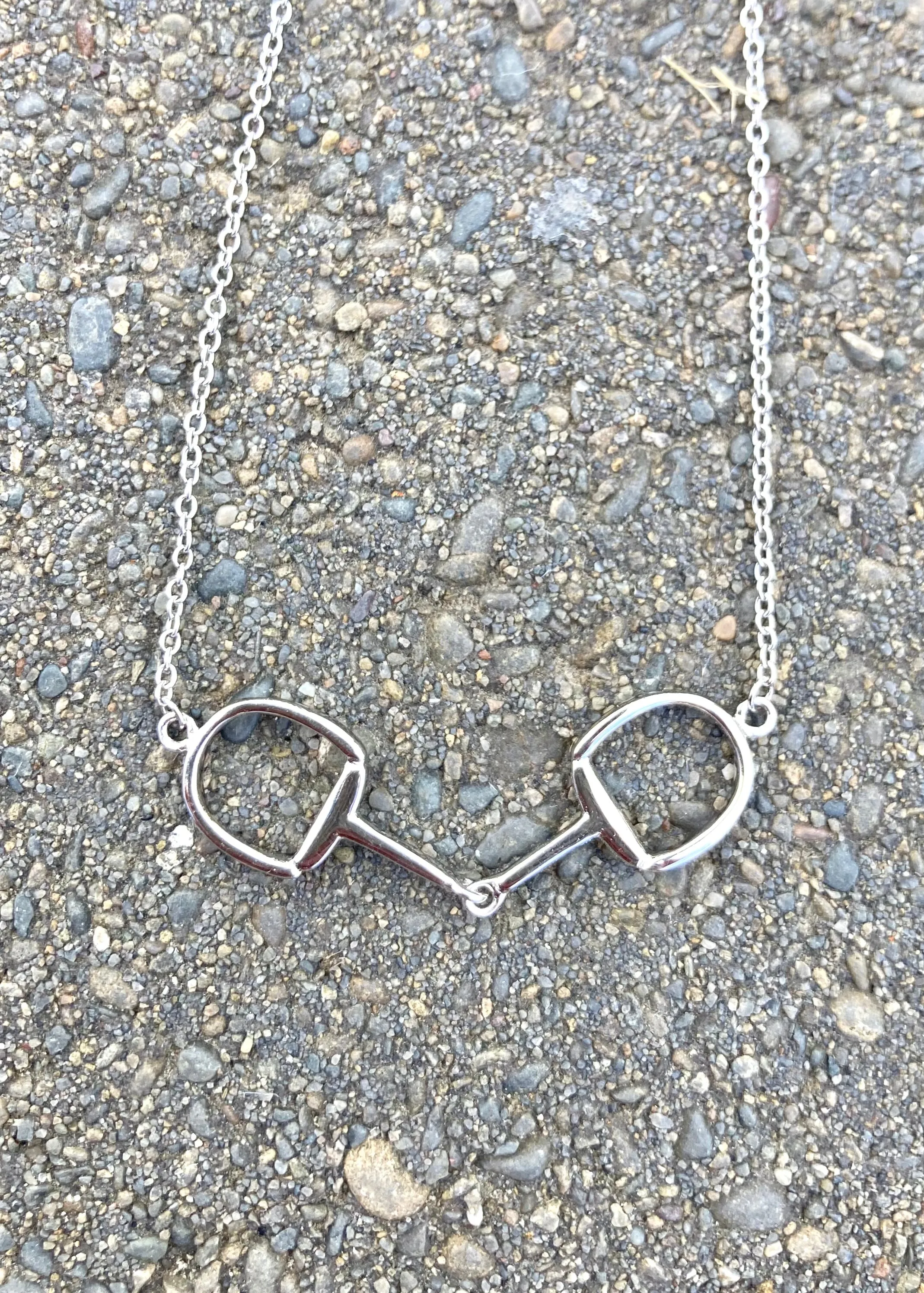 "Snaffle" Sterling Silver Necklace