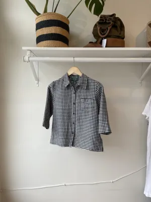 Ralph Lauren Cropped Silk Button Up