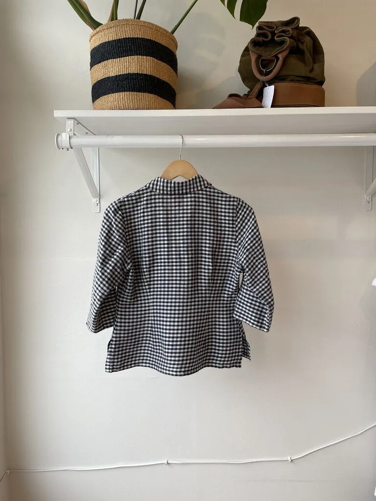 Ralph Lauren Cropped Silk Button Up