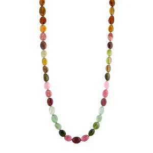 Ready to Ship - Smooth Tourmaline Beaded Necklace