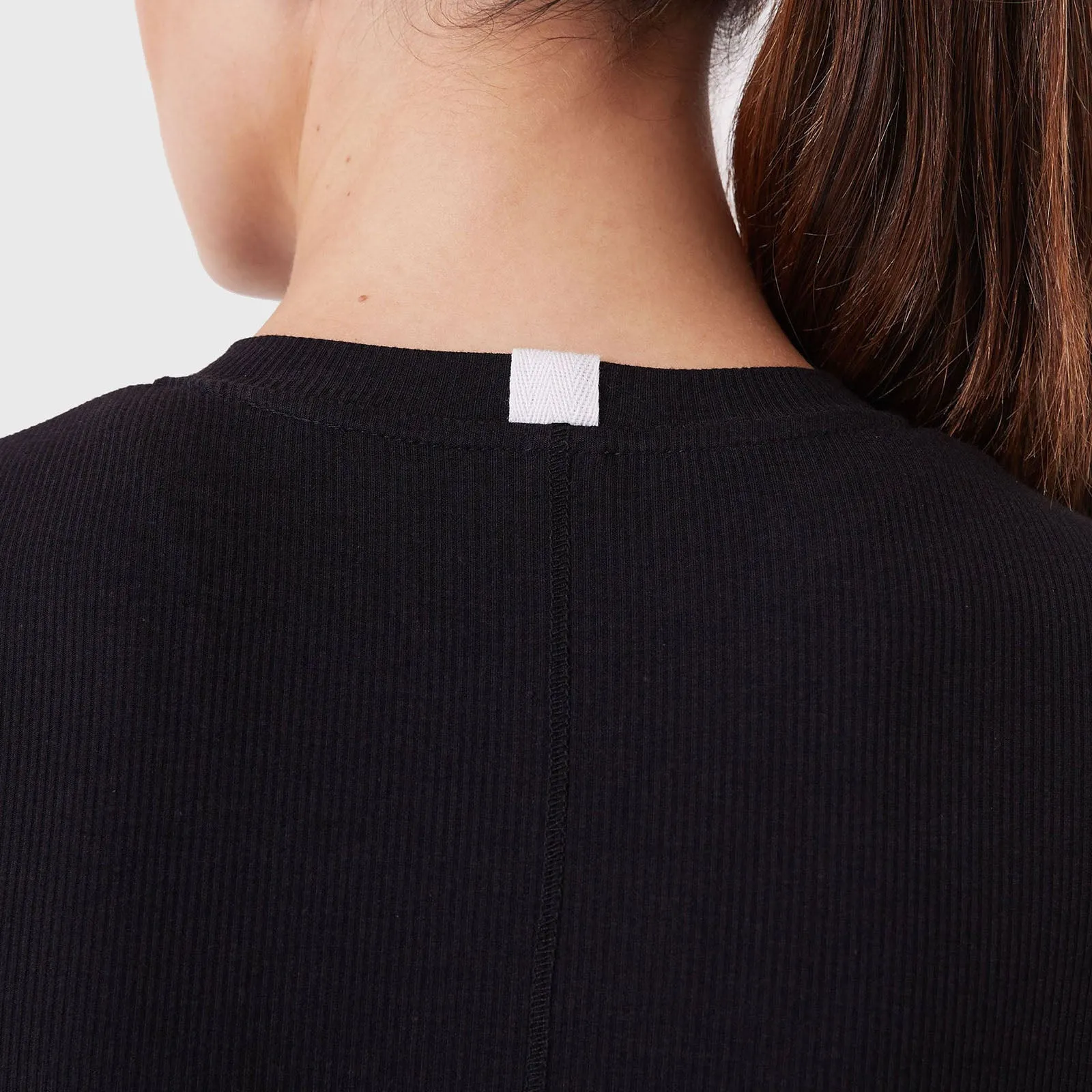 REC GEN - Form Rib Long Sleeve Tee Black