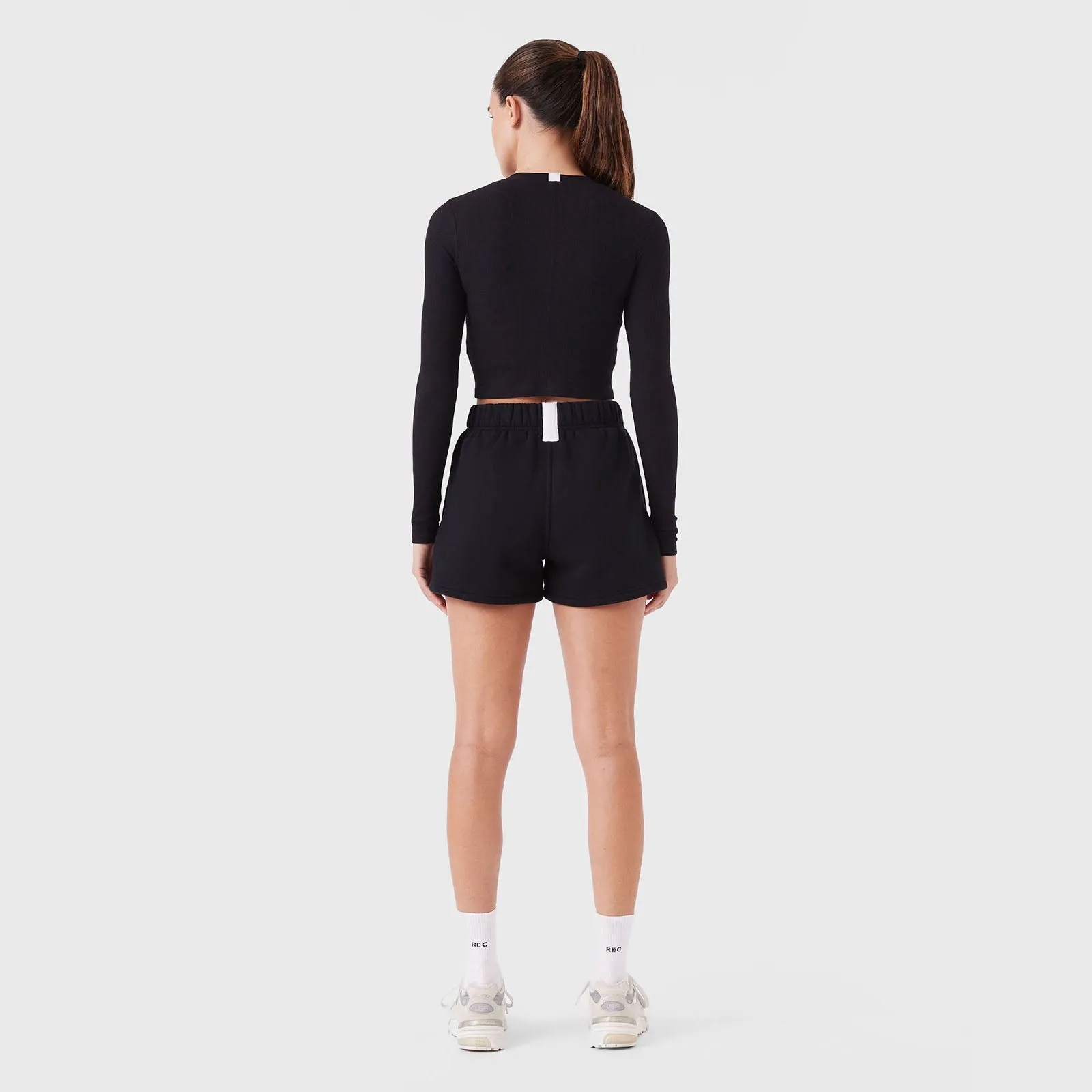 REC GEN - Form Rib Long Sleeve Tee Black