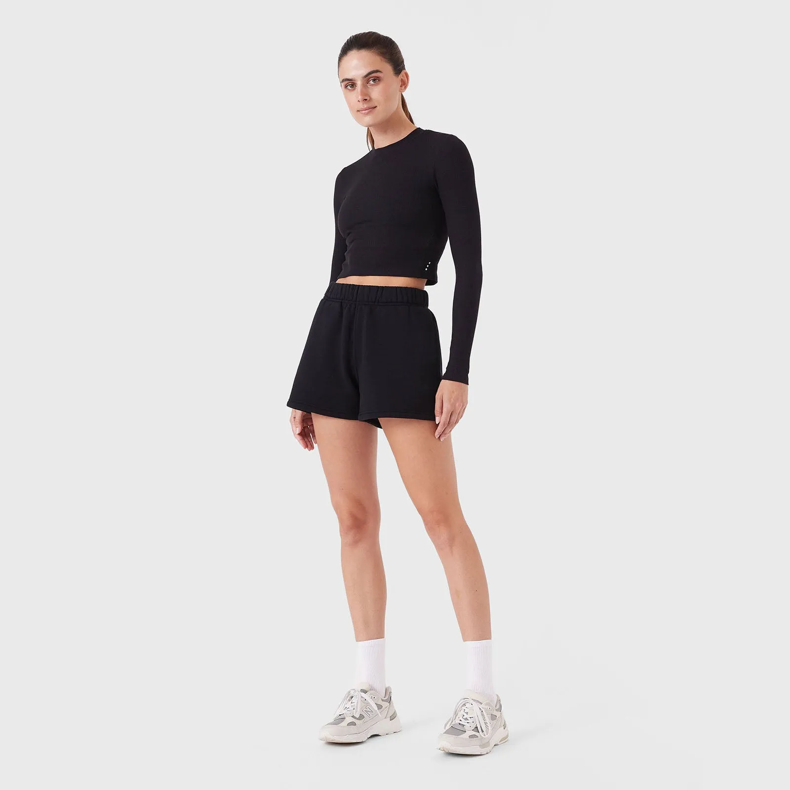 REC GEN - Form Rib Long Sleeve Tee Black