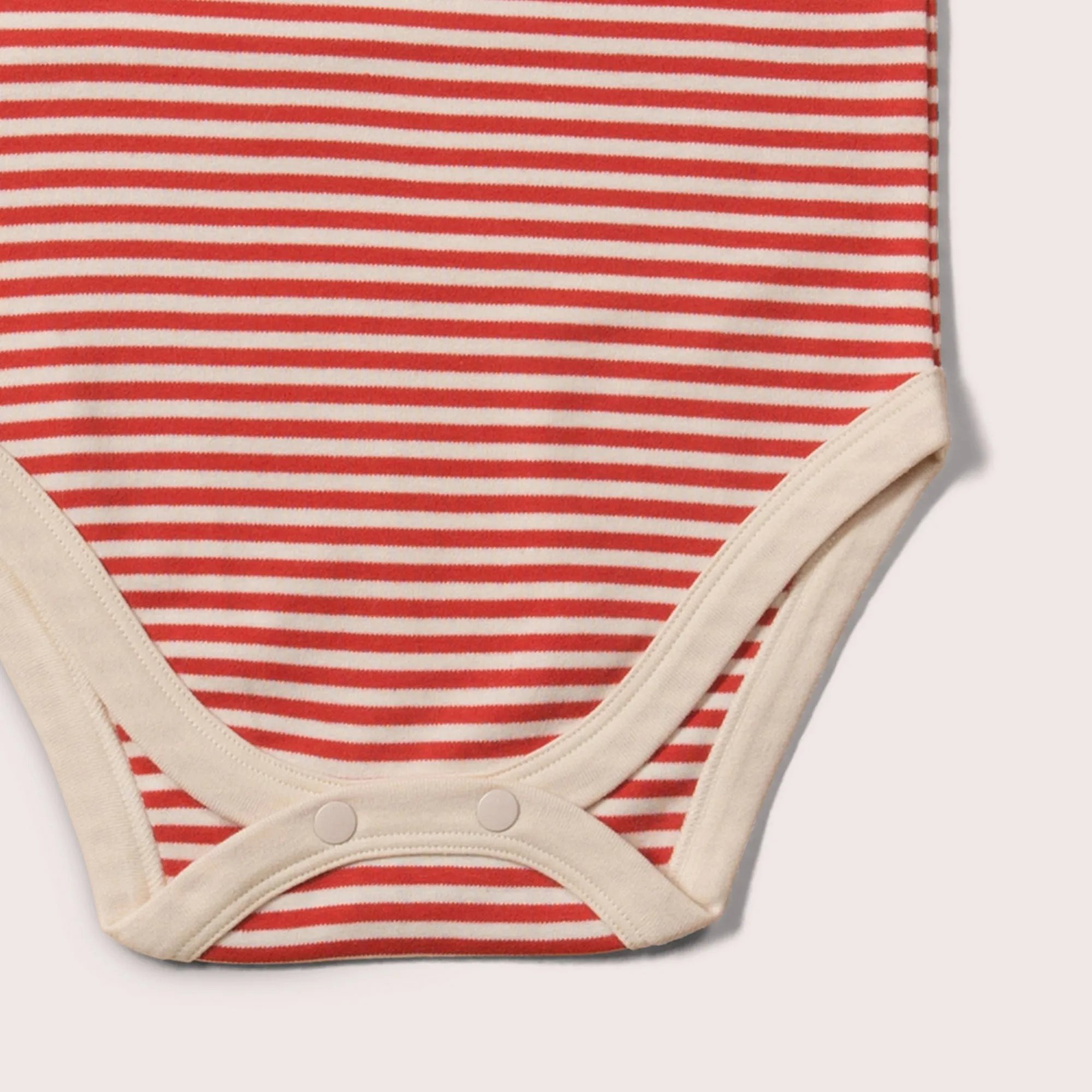 Red & Blue Striped Organic Baby Bodysuit Set - 2 Pack