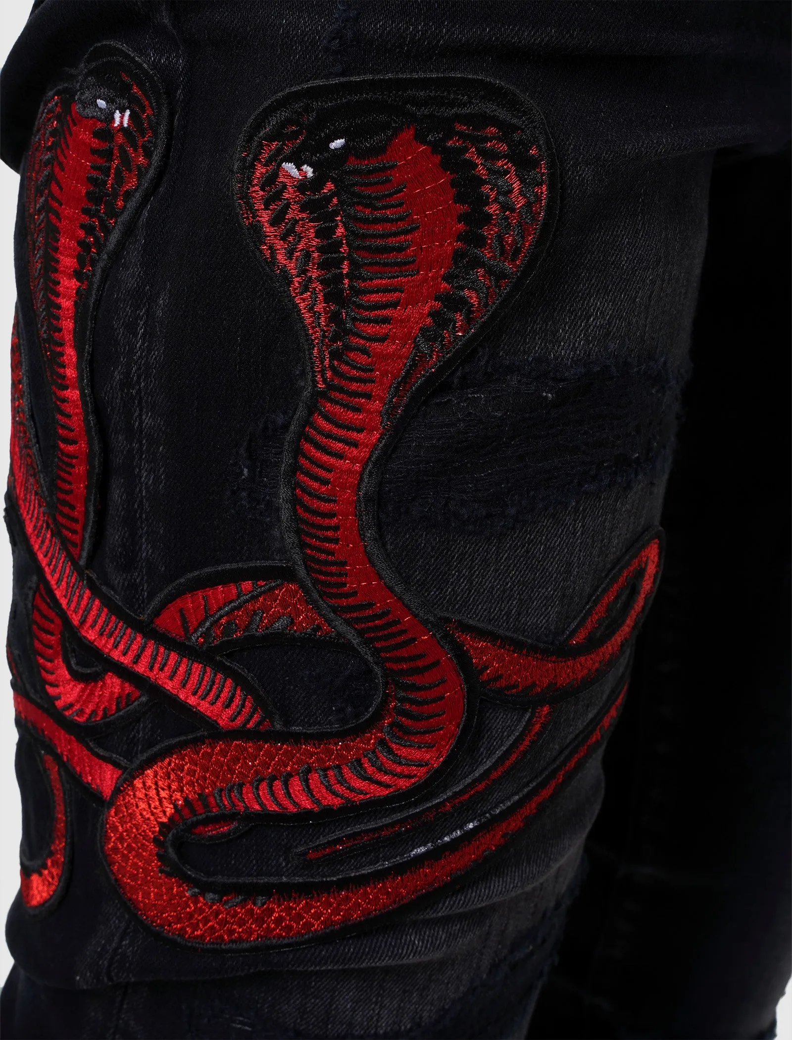 RED SNAKE THRASHER JEAN