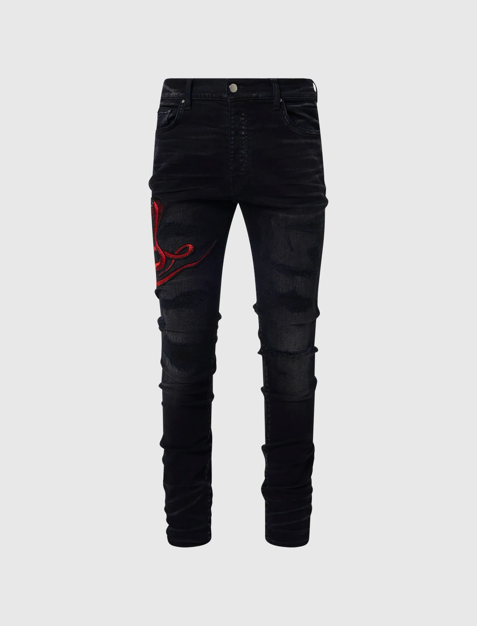 RED SNAKE THRASHER JEAN