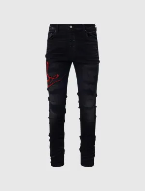 RED SNAKE THRASHER JEAN
