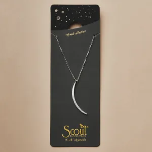 Refined Necklace Gibbous Slice/Silver