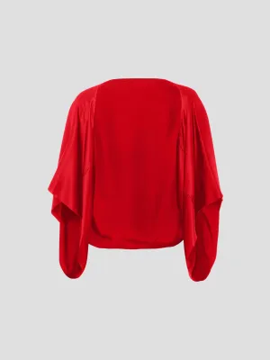 Roma Cape in Scarlet