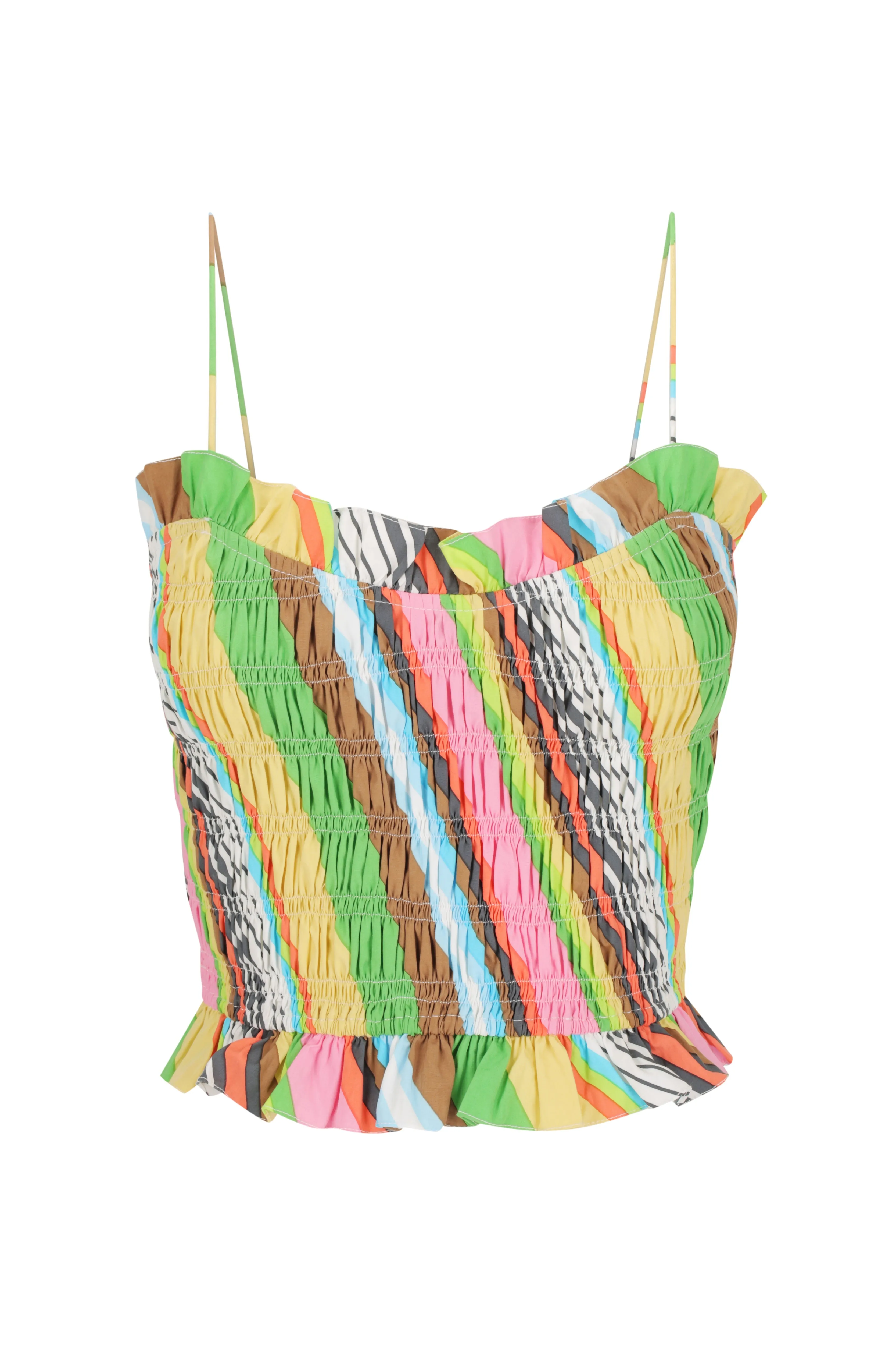 Ruffled Spaghetti Top | High Waisted Short