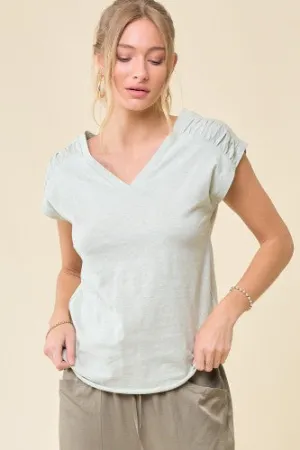 Sage Ruch Shoulder V Neck Back