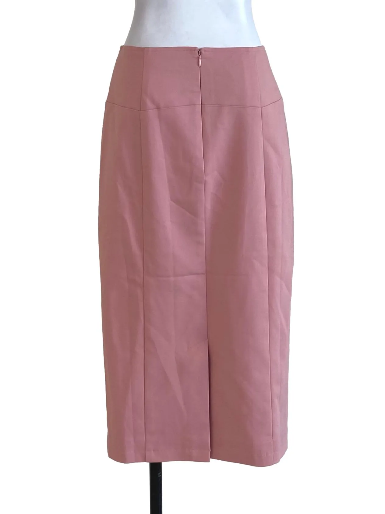 Salmon Plain Straight Skirt LB