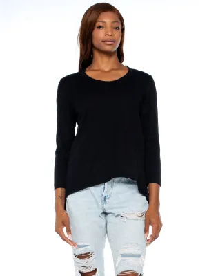 Scoopy Neck 3/4 Sleeve BF Tee