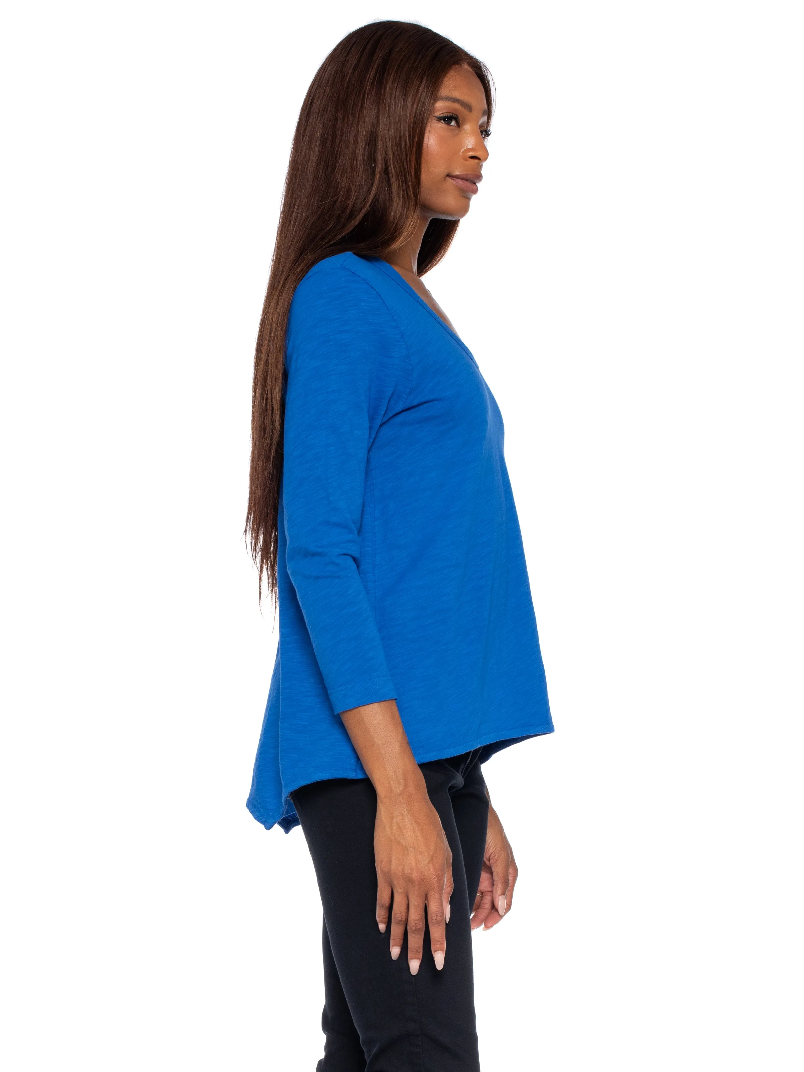 Scoopy Neck 3/4 Sleeve BF Tee