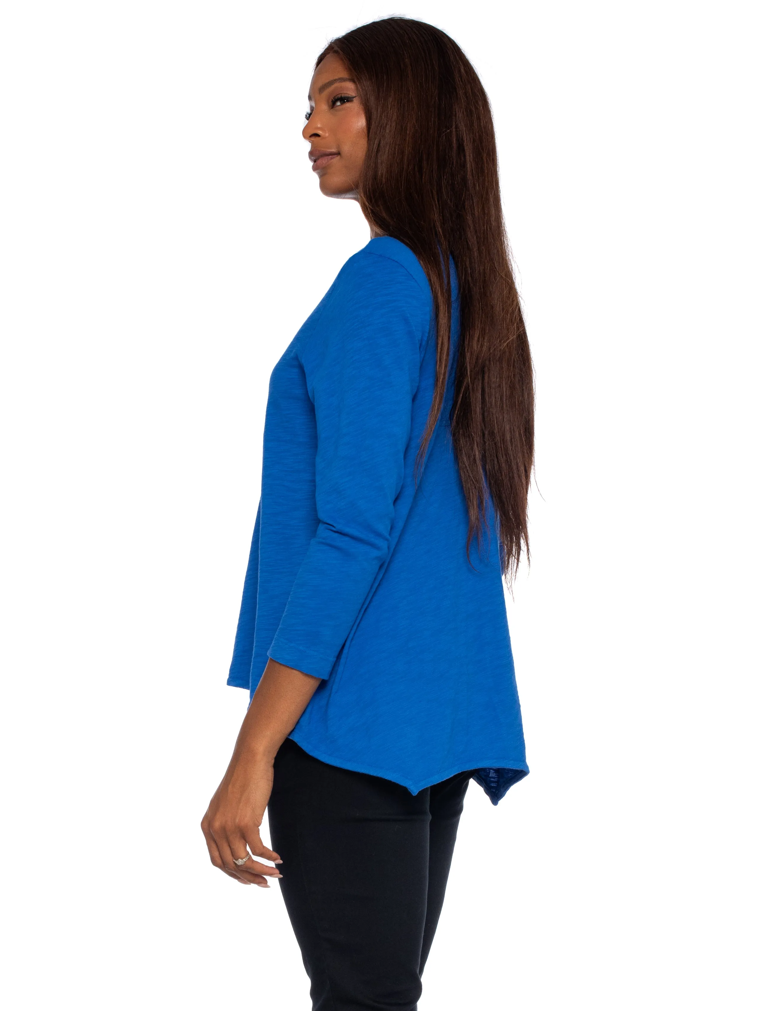 Scoopy Neck 3/4 Sleeve BF Tee
