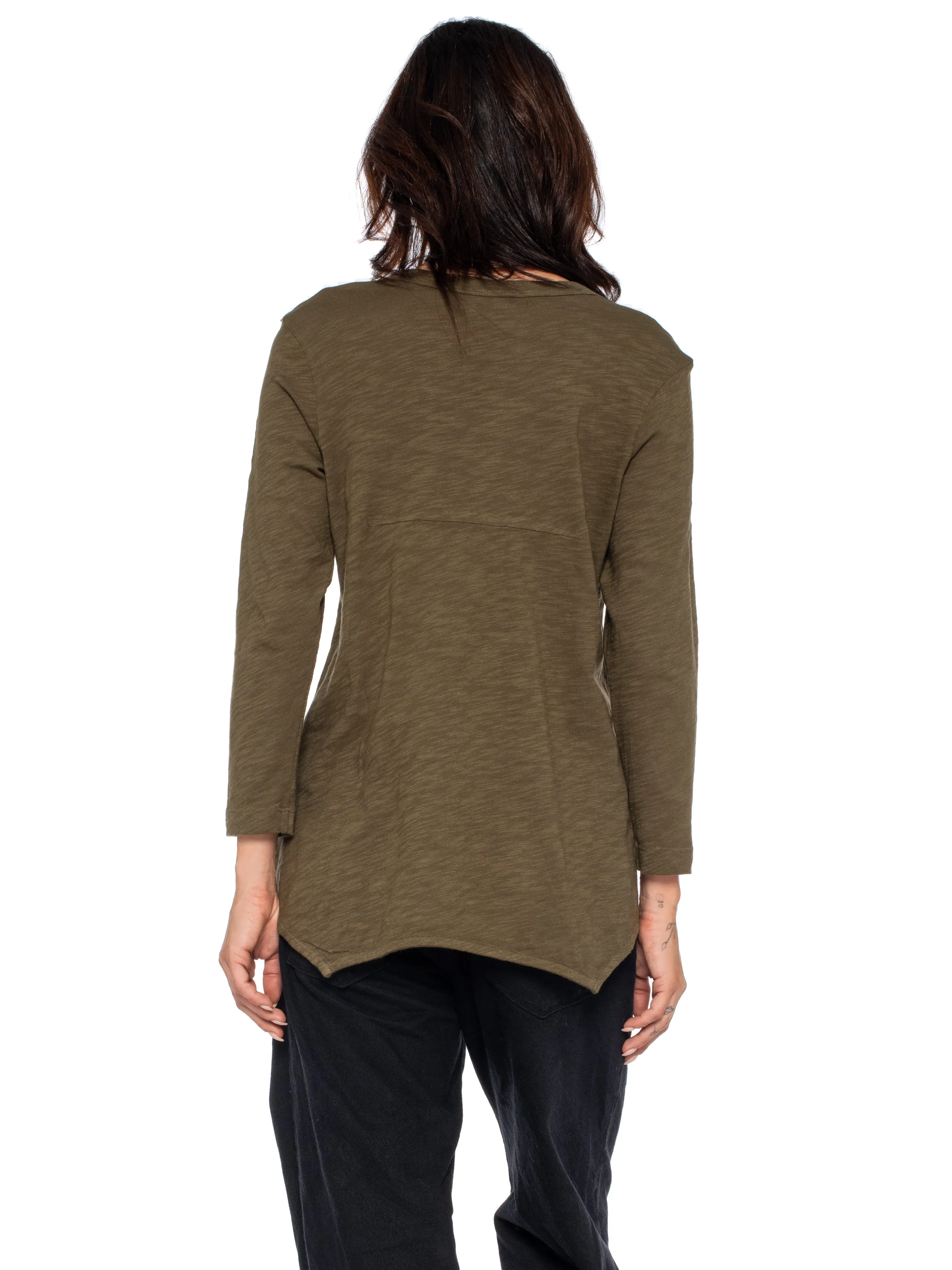 Scoopy Neck 3/4 Sleeve BF Tee