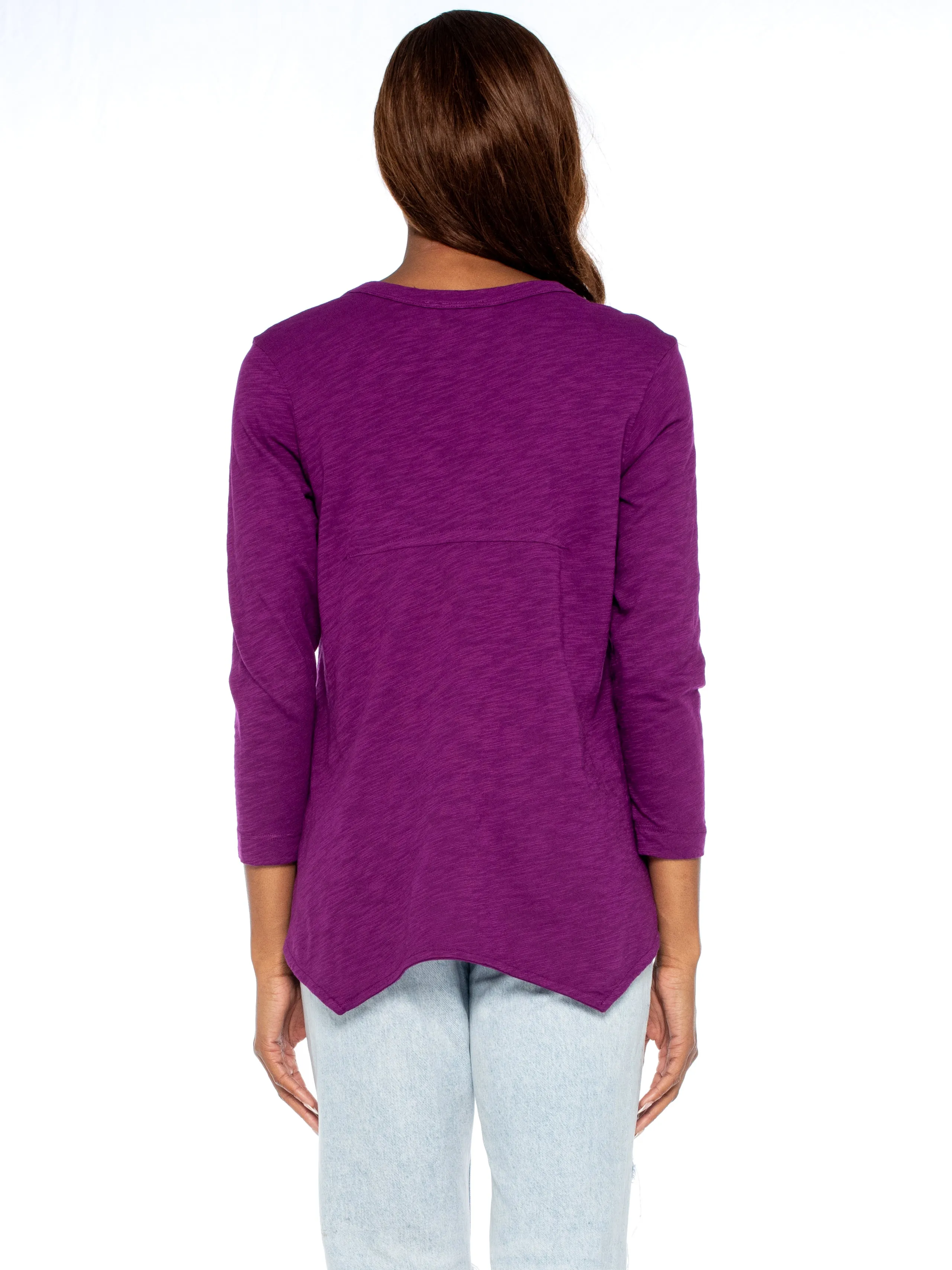 Scoopy Neck 3/4 Sleeve BF Tee