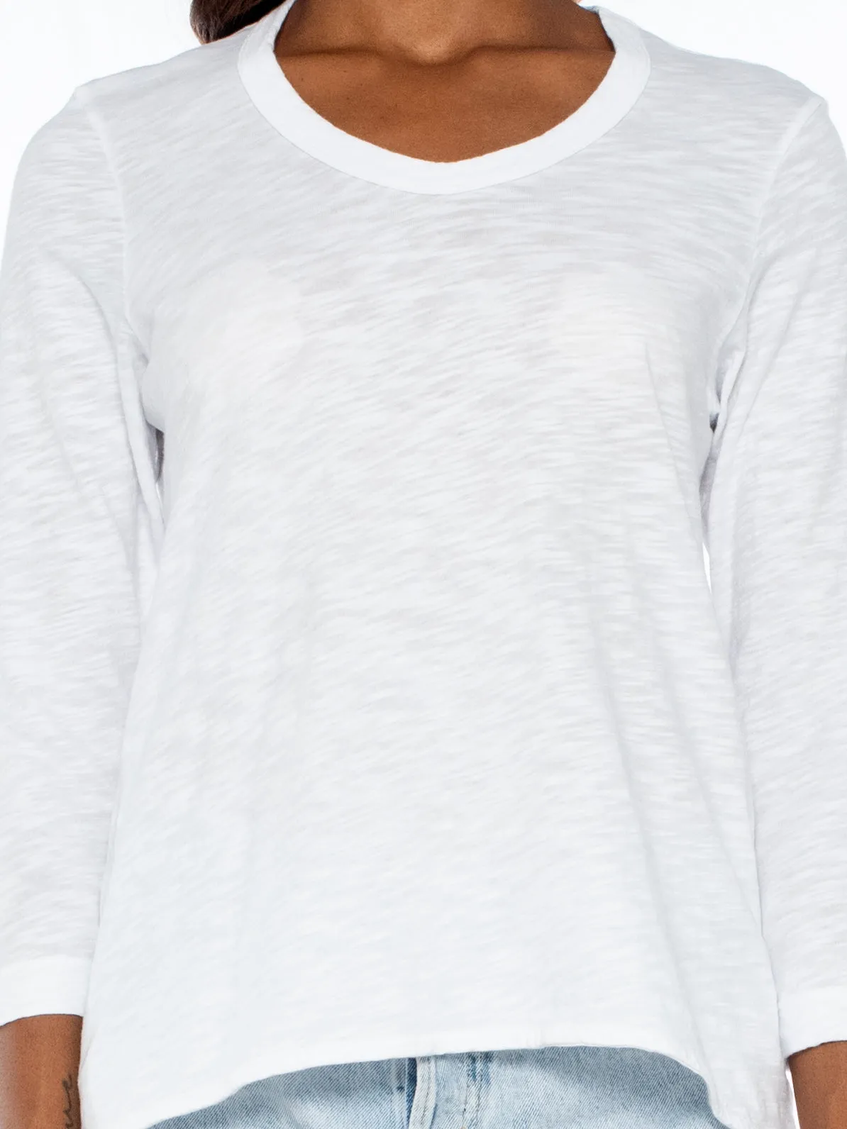 Scoopy Neck 3/4 Sleeve BF Tee