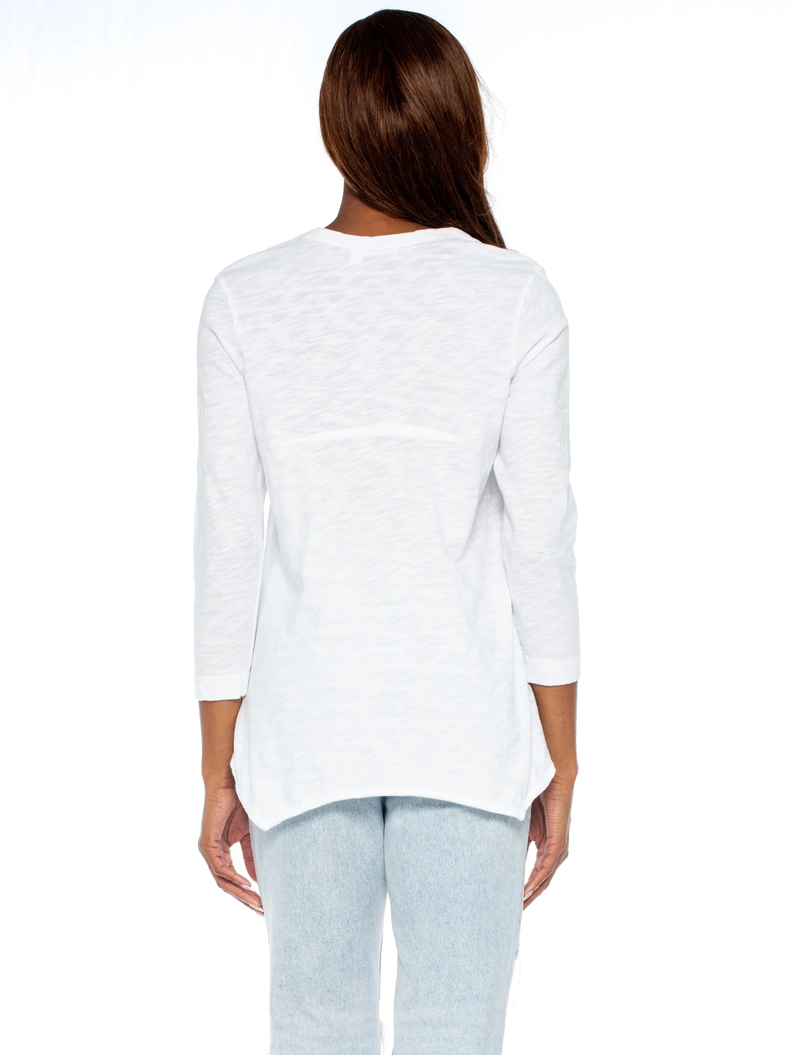 Scoopy Neck 3/4 Sleeve BF Tee