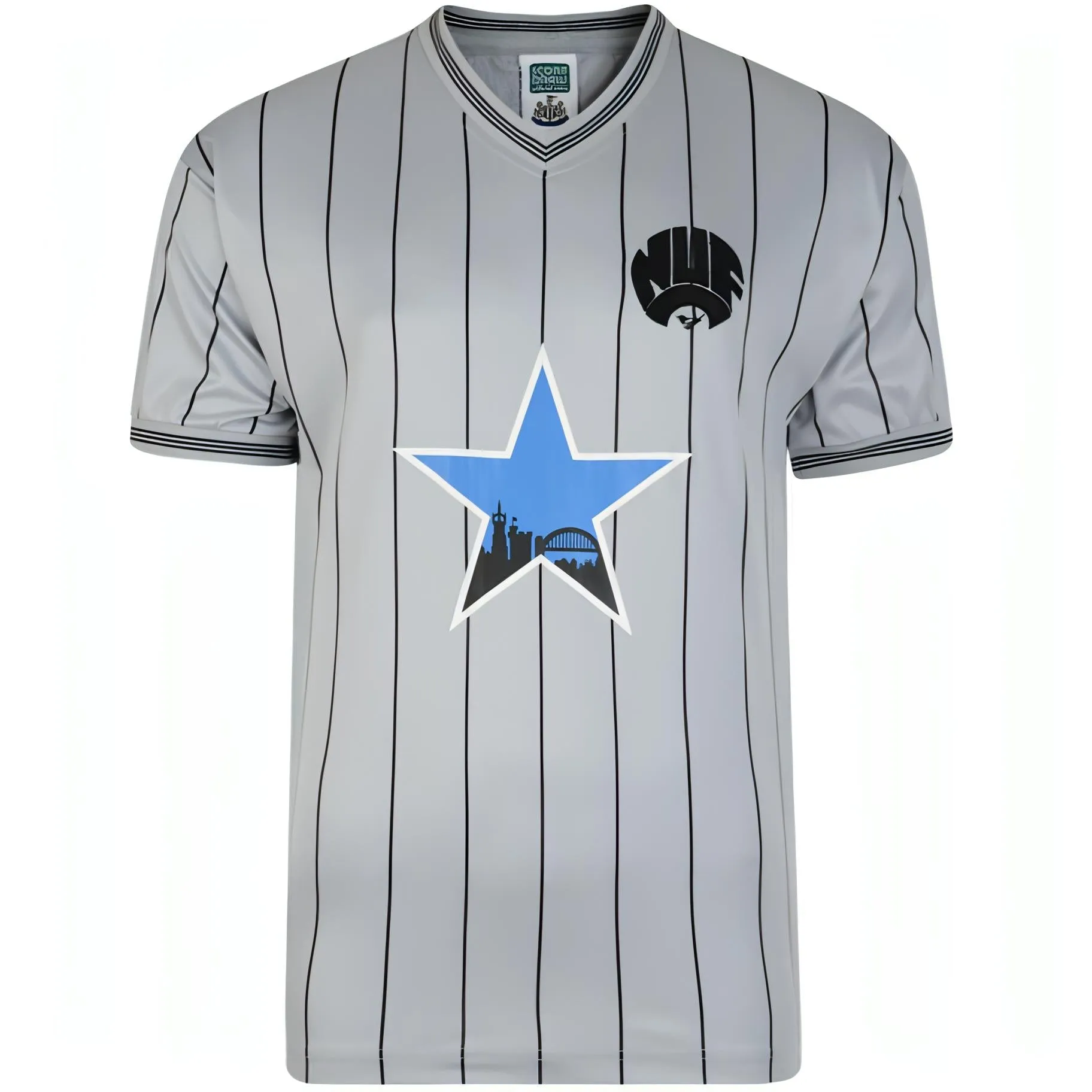 Score Draw Retro Newcastle United Away 1984 Mens Football Shirt