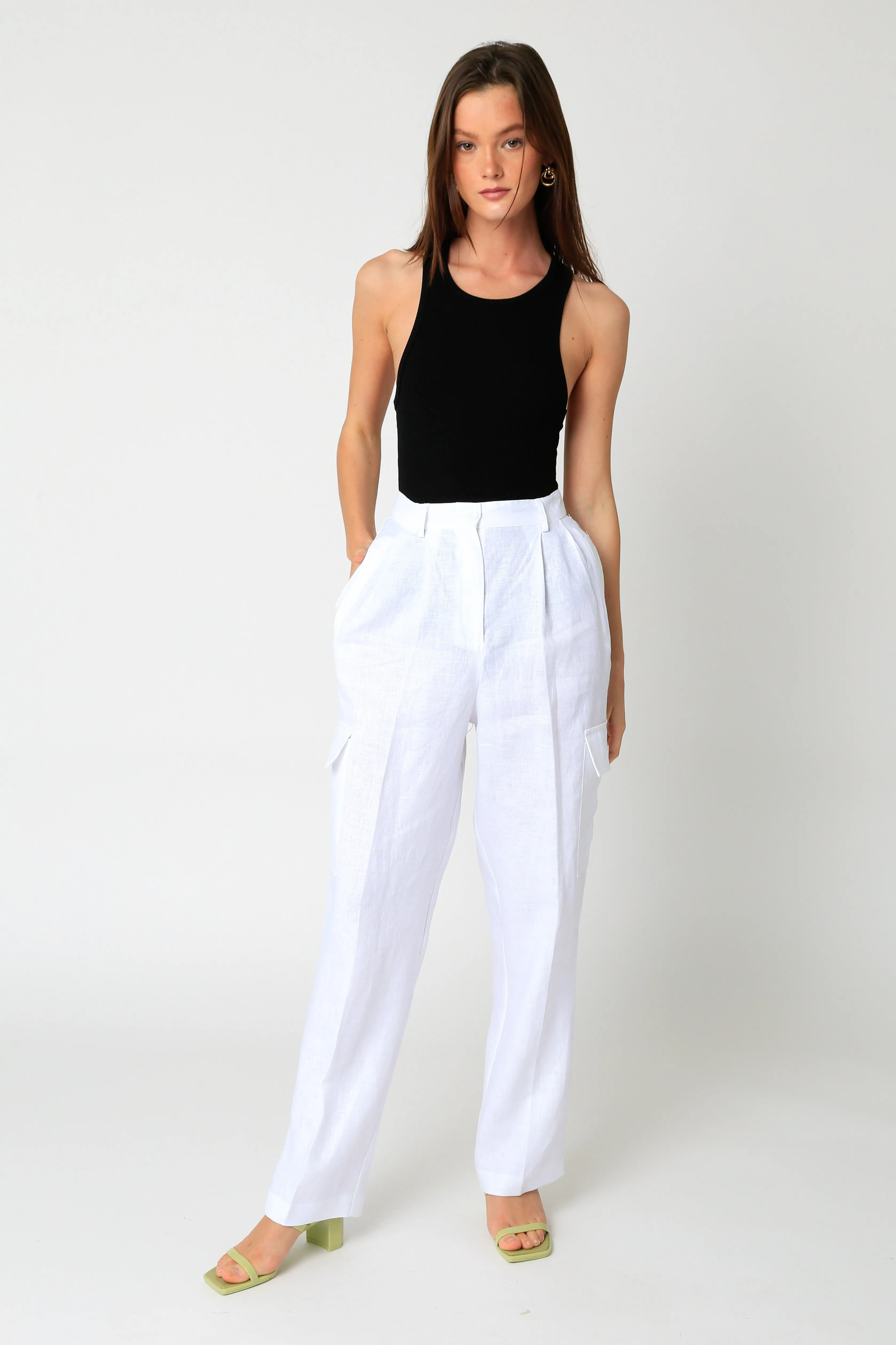Shelli Cargo Linen Pants