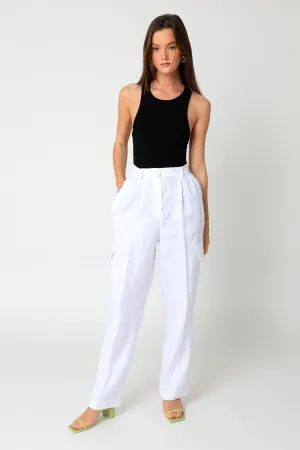 Shelli Cargo Linen Pants