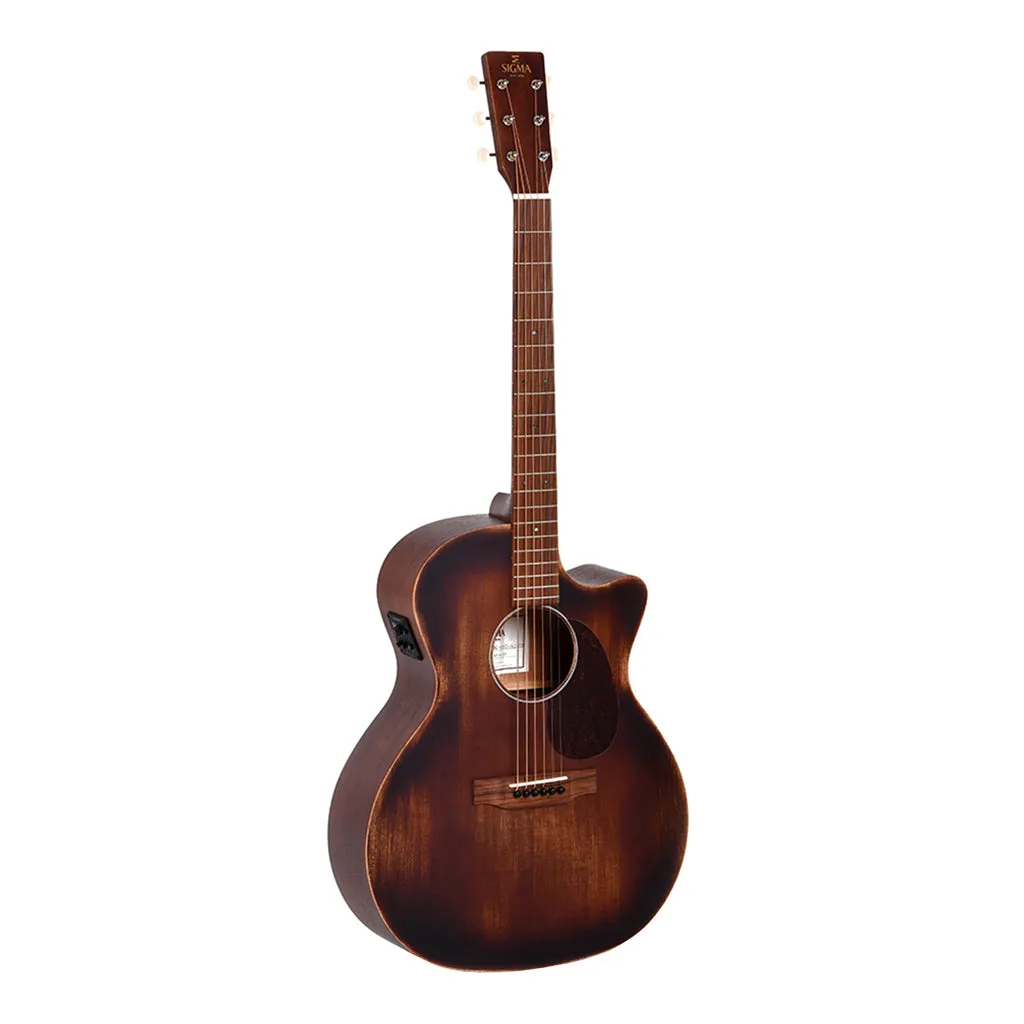 Sigma GMC15E Aged Grand Auditorium Mahogany with EQ