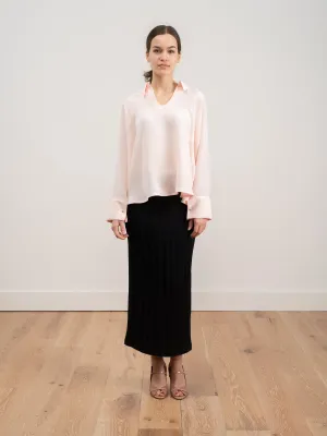silk cape sleeve top