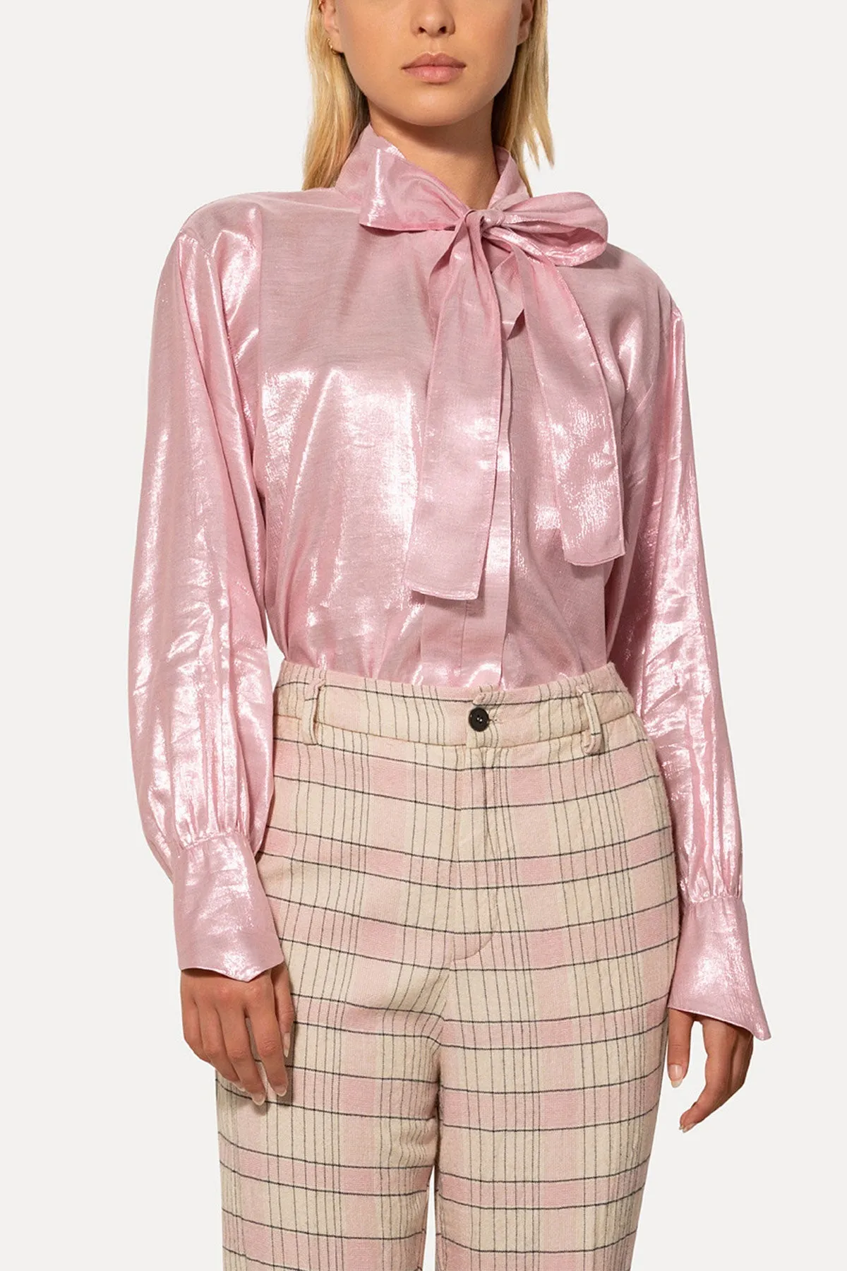 Silk Viscose Lurex Shirt