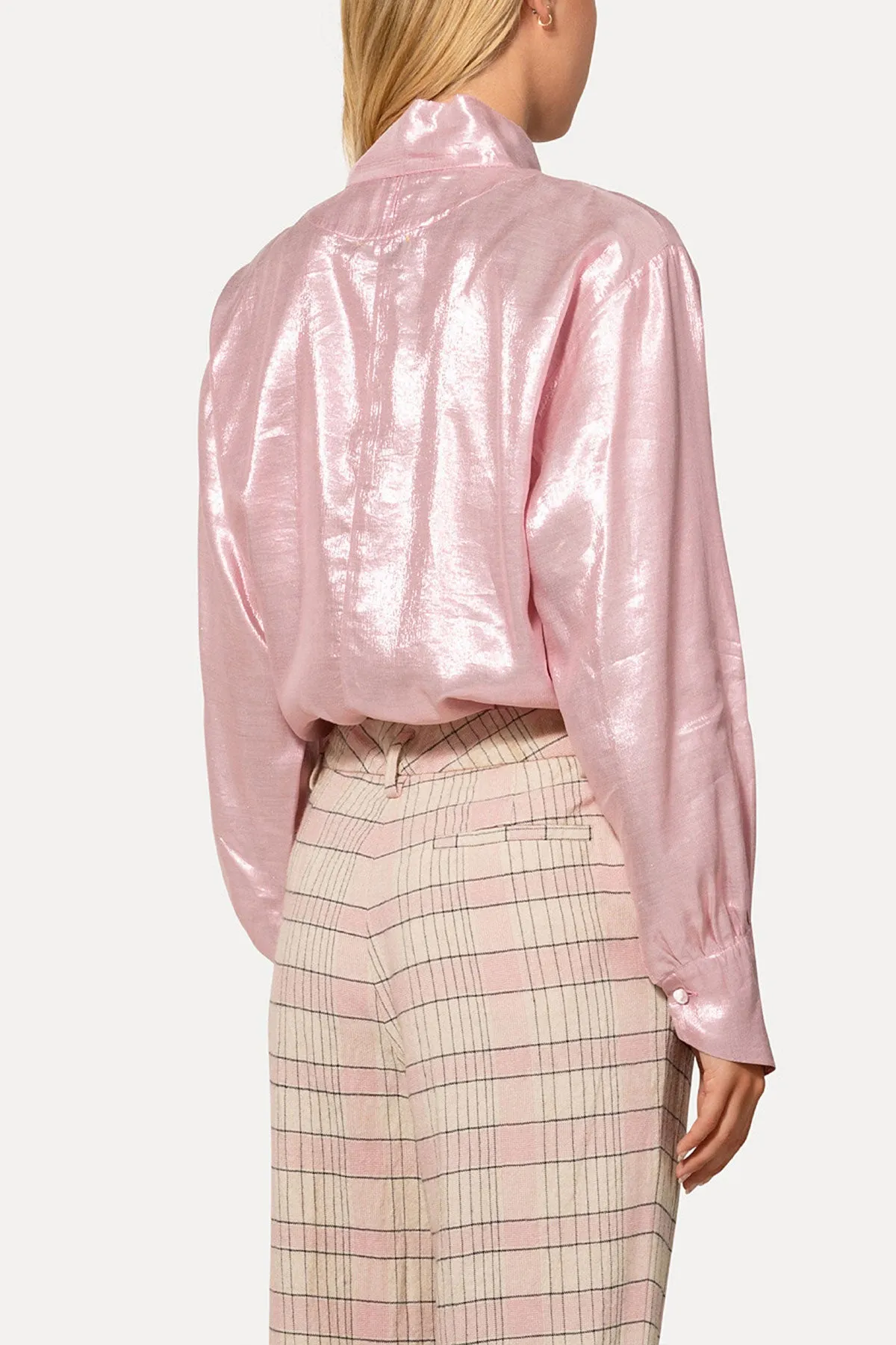 Silk Viscose Lurex Shirt