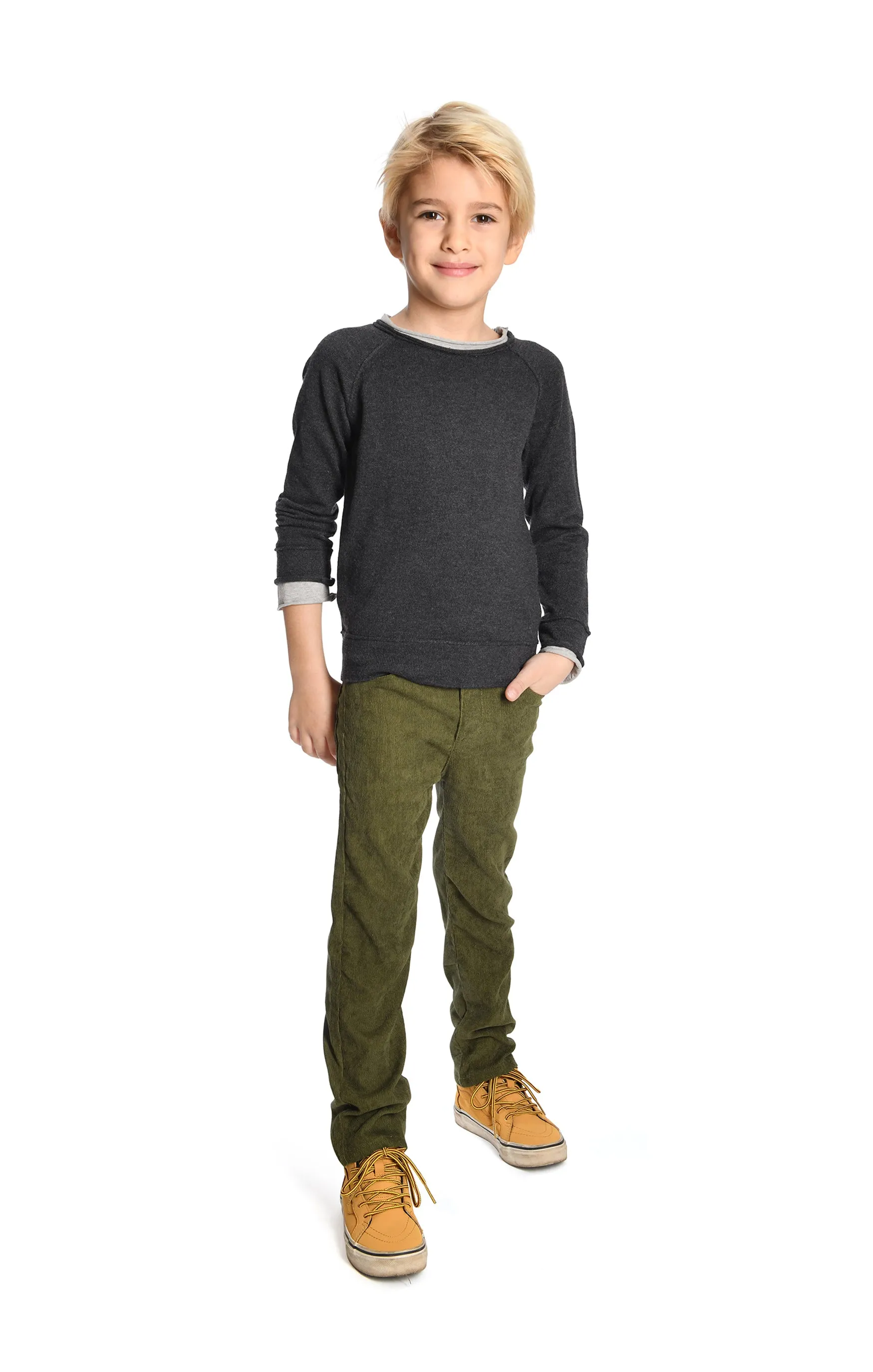 SKINNY CORDS OLIVE
