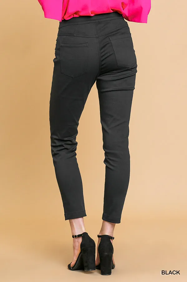 Skinny Moto Pant with Zip Pockets