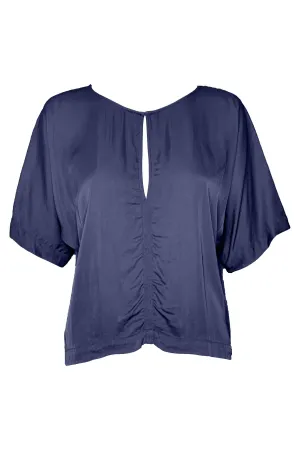 Slate Matte Satin Lilly Top