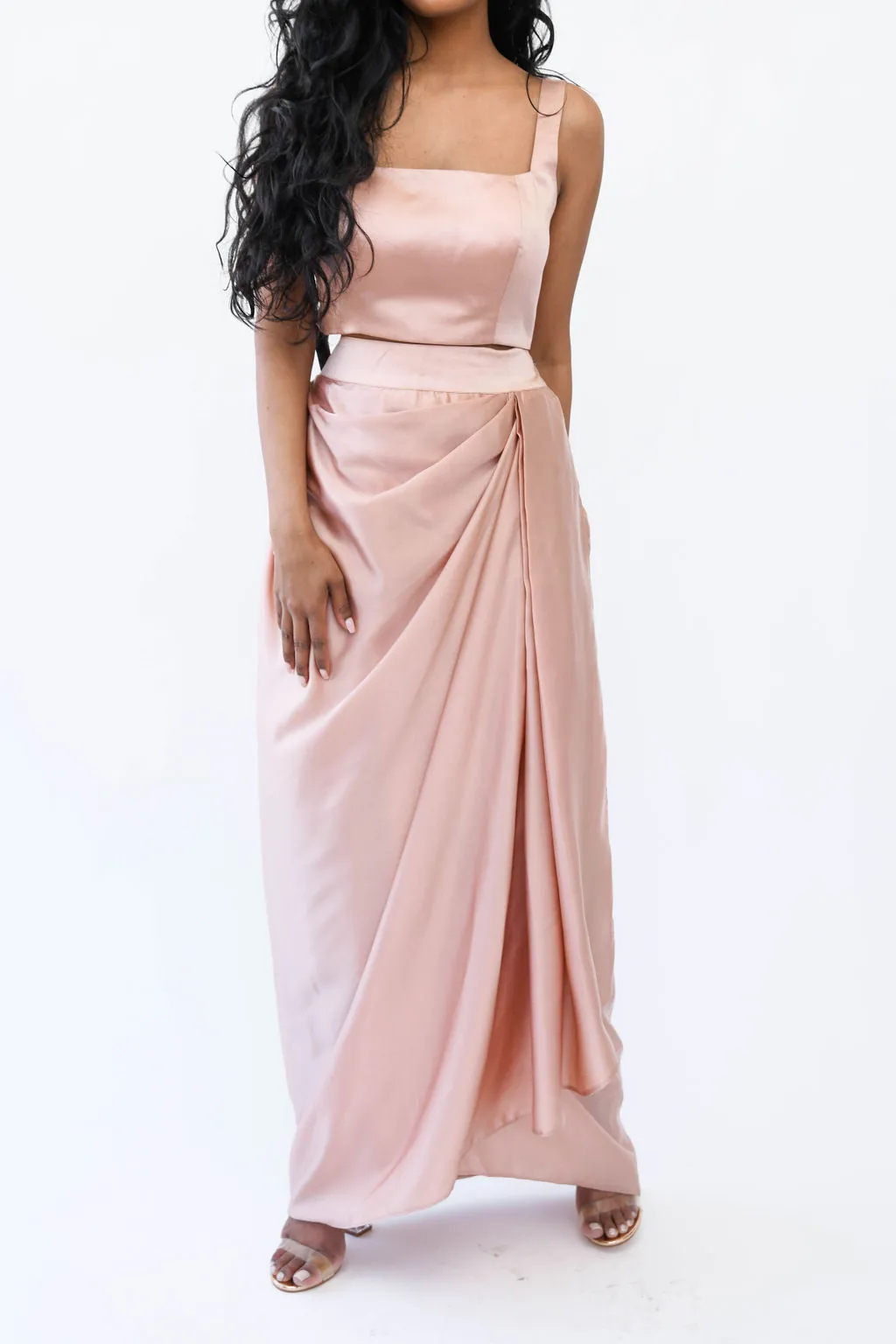 Sleeveless Satin Blouse