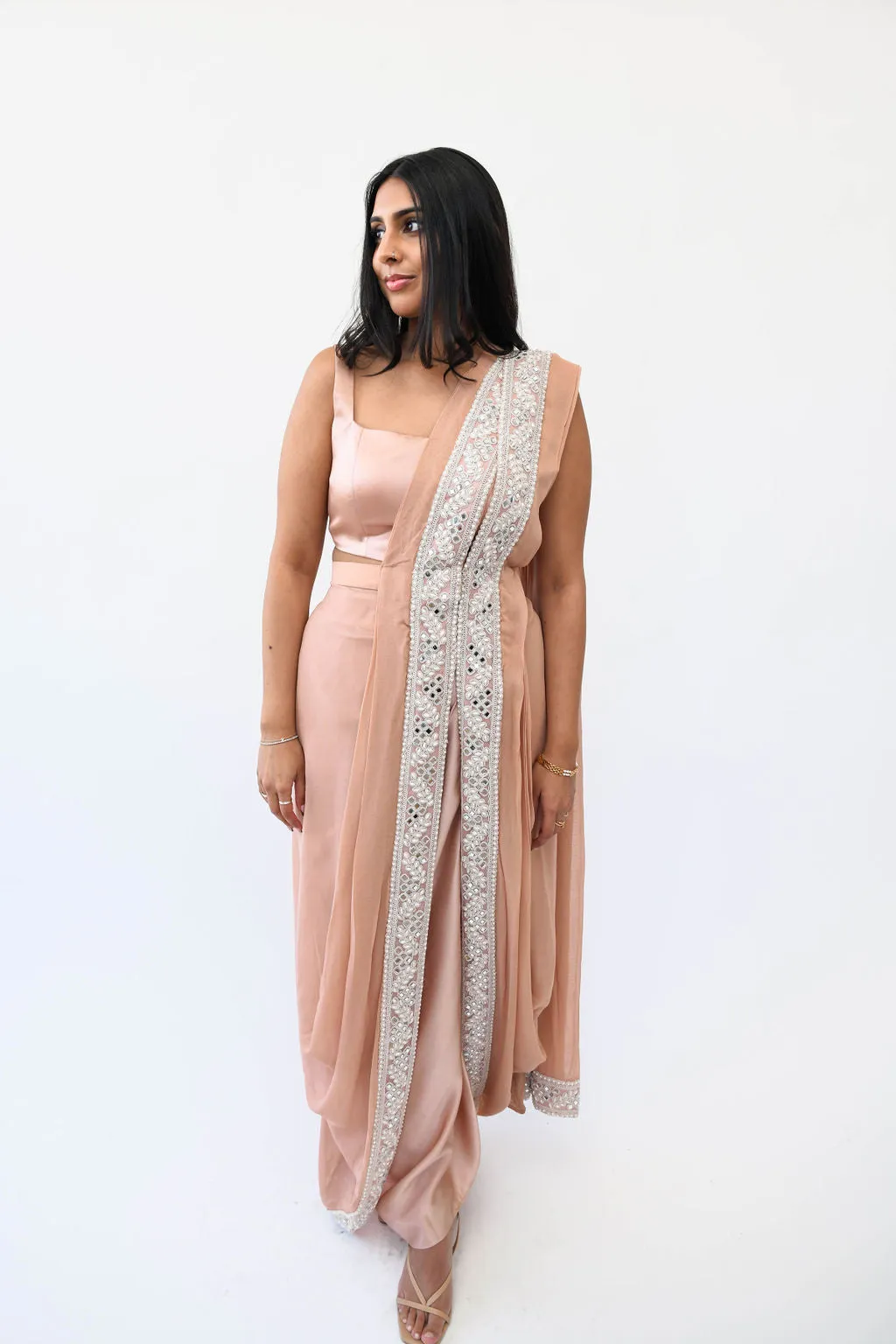 Sleeveless Satin Blouse