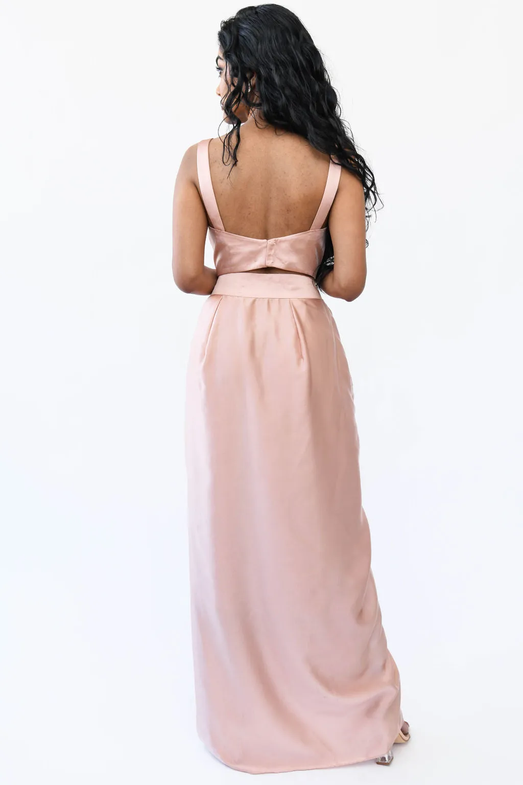 Sleeveless Satin Blouse