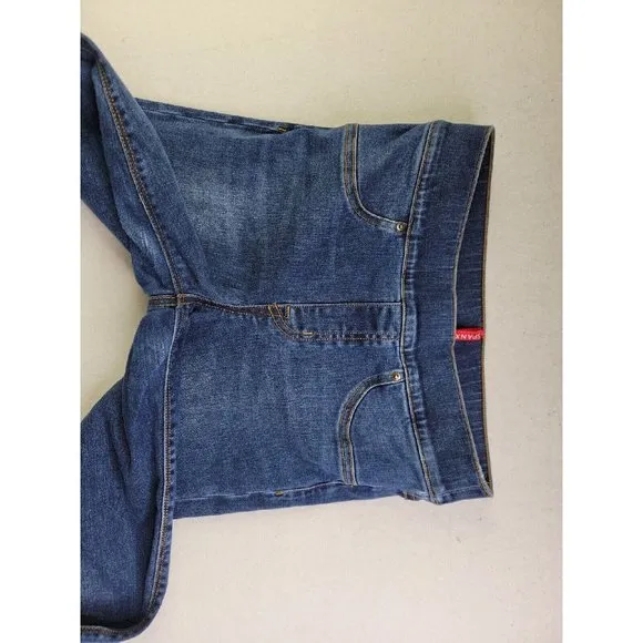 Spanx Women's S Dark Wash Jeggings Denim Pants Stretch Minor Distress Skinny