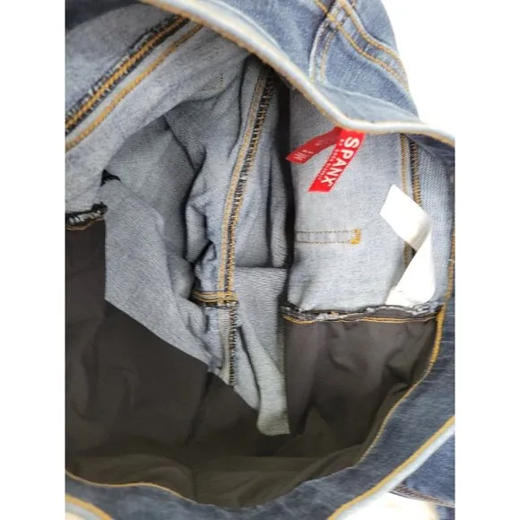 Spanx Women's S Dark Wash Jeggings Denim Pants Stretch Minor Distress Skinny
