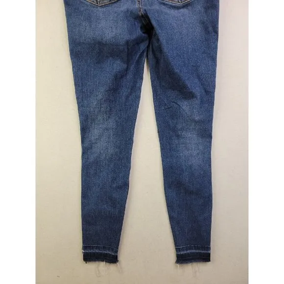 Spanx Women's S Dark Wash Jeggings Denim Pants Stretch Minor Distress Skinny