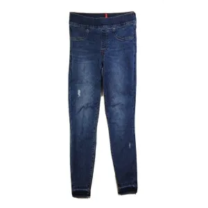 Spanx Women's S Dark Wash Jeggings Denim Pants Stretch Minor Distress Skinny