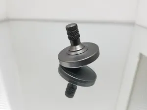 Stainless Steel Spinning Top Blacked Out with a Satin Finish