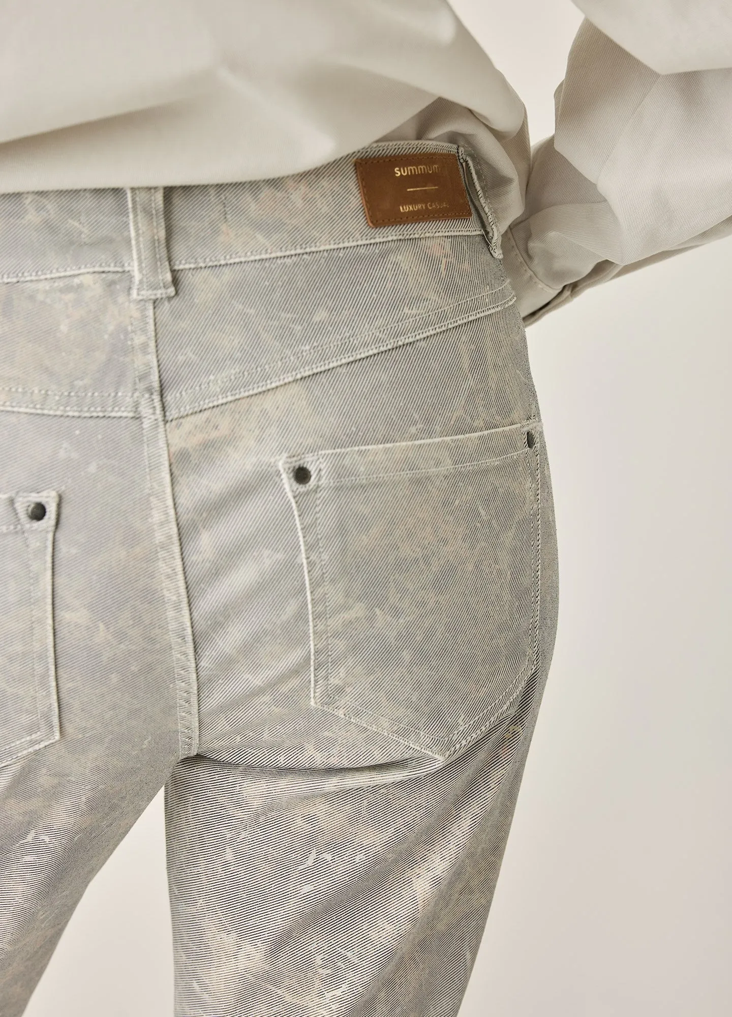 Summum Marble Skinny Fit Trousers