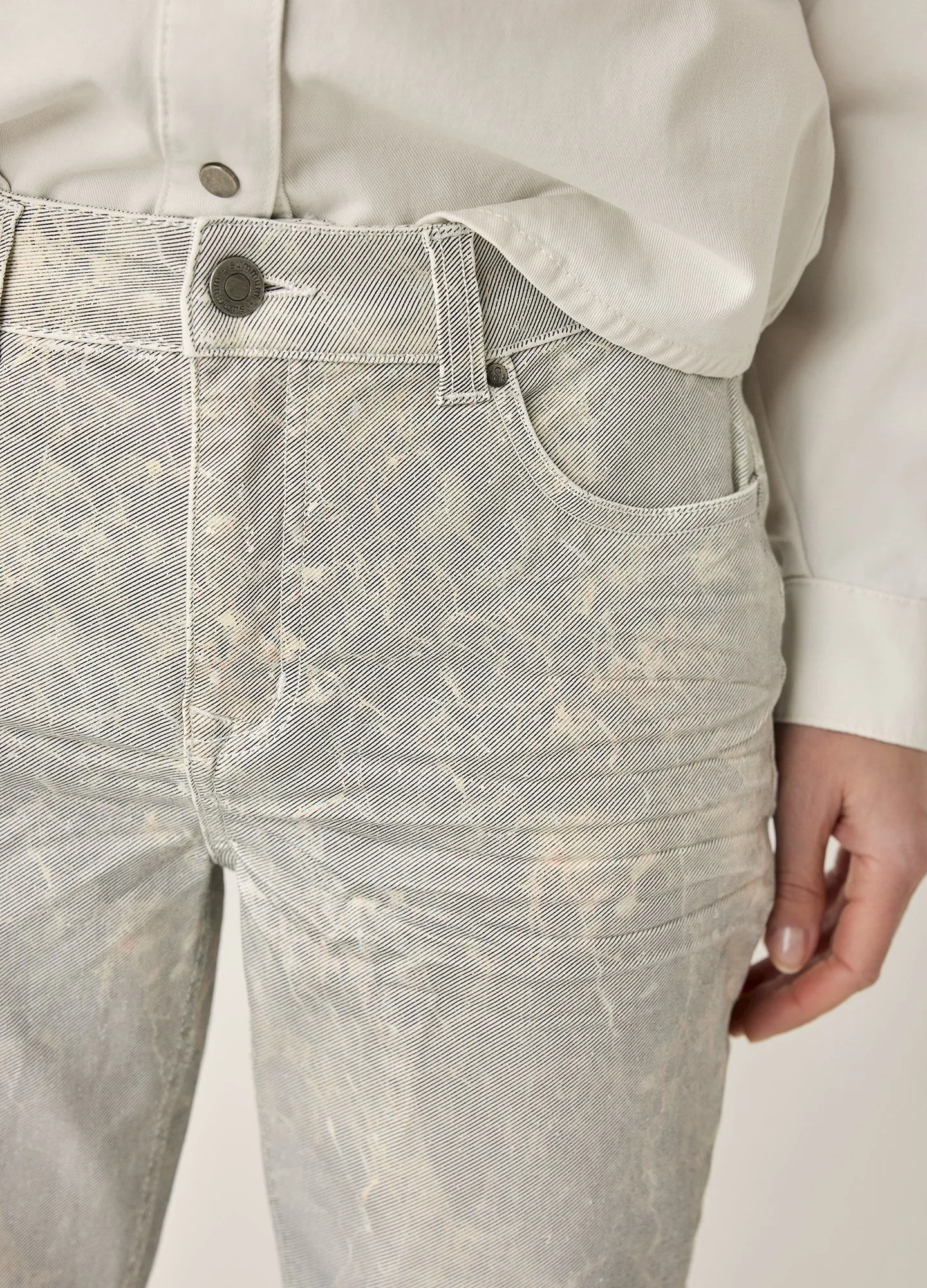 Summum Marble Skinny Fit Trousers