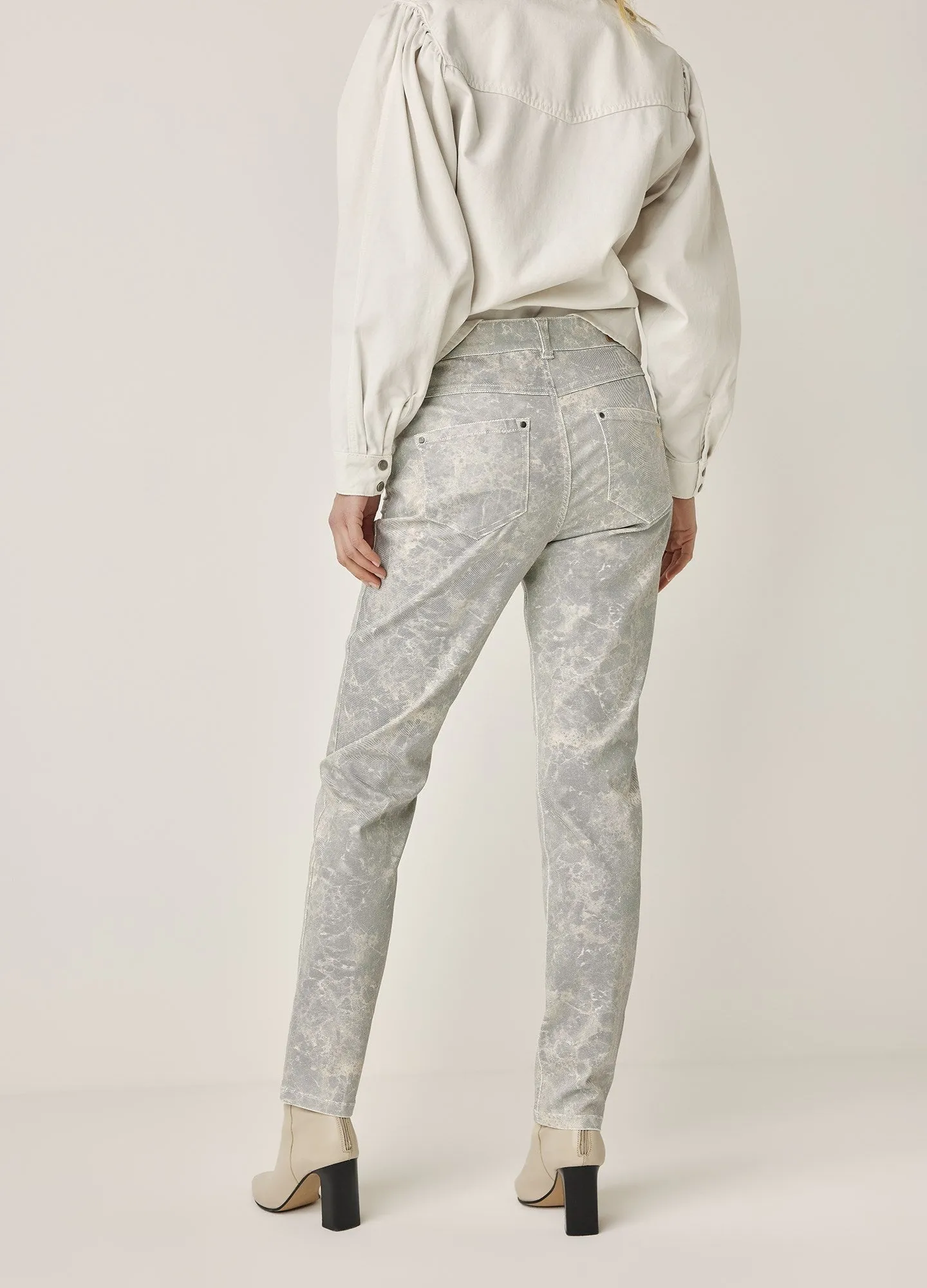 Summum Marble Skinny Fit Trousers