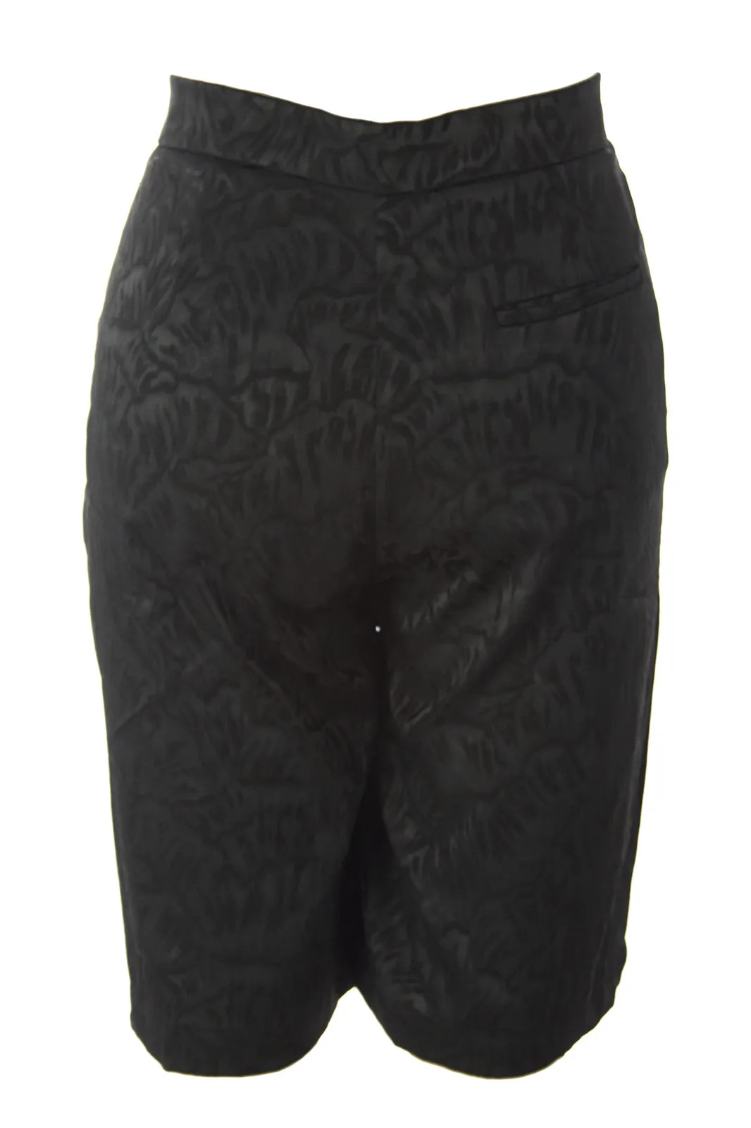 SURFACE TO AIR Women's Black Jackie Bermuda Shorts $195 NEW