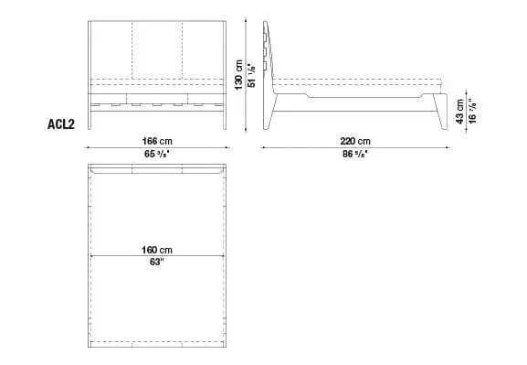 Talamo - Bed