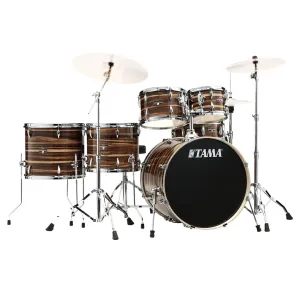 Tama Imperialstar 6-Piece Complete Kit with 22" Bass Drum - Coffee Teak Wrap